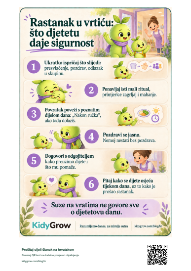 Rastanak u vrtiću: što djetetu daje sigurnost