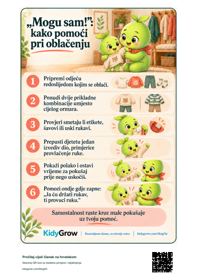 „Mogu sam!”: kako pomoći pri oblačenju