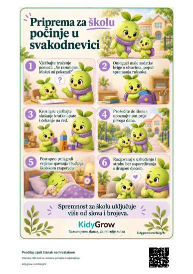 Priprema za školu počinje u svakodnevici